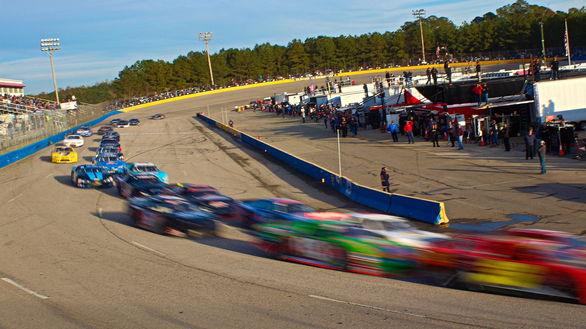 Southern National Motorsports Park race day action