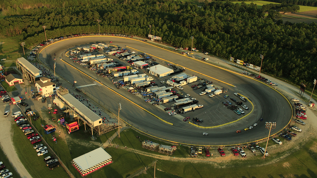 Aerial view of Southern National Motorsports Park